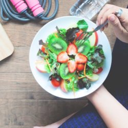Healthy BMI | CU Urogynecology | Woman eating healthy meal